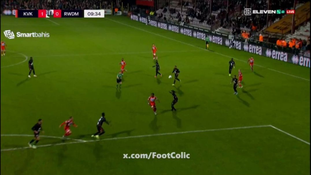 Goal: Isaak Davies | KV Kortrijk 1-0 RWD Molenbeek
