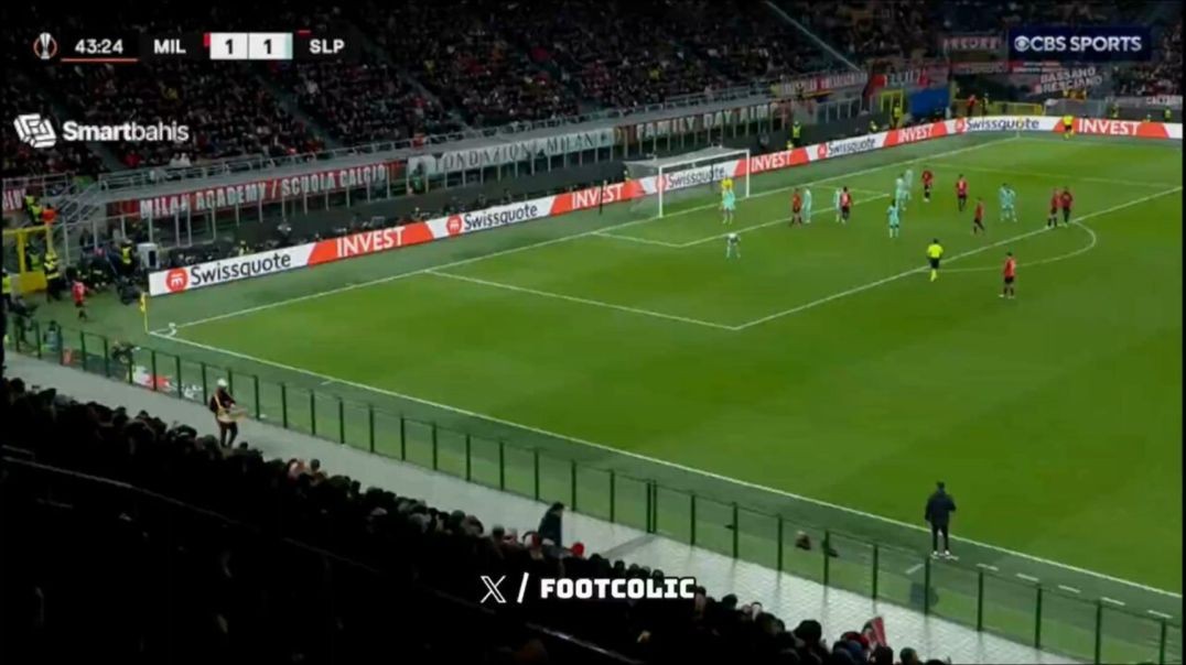 ⁣Goal Tijjani Reijnders | Milan 2-1 Slavia Praha