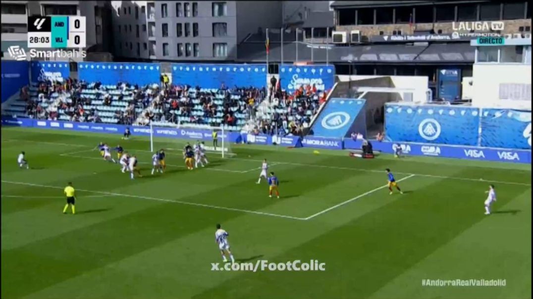 Goal: Flavien Boyomo | FC Andorra 0-1 Real Valladolid