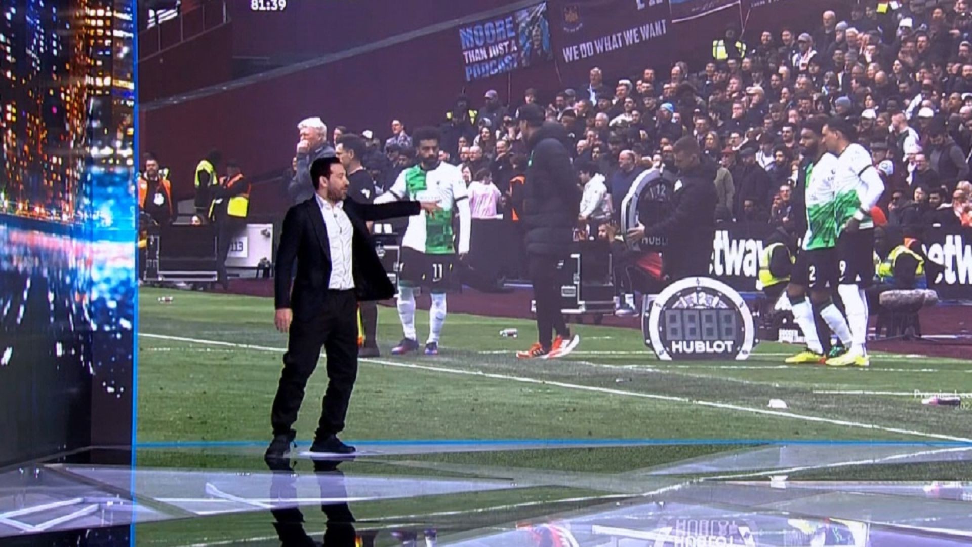 ⁣محمد أبو تريكه يُعلق على شجار محمد صلاح مع كلوب لحظة نزوله في مباراة ليفربول ووست هام