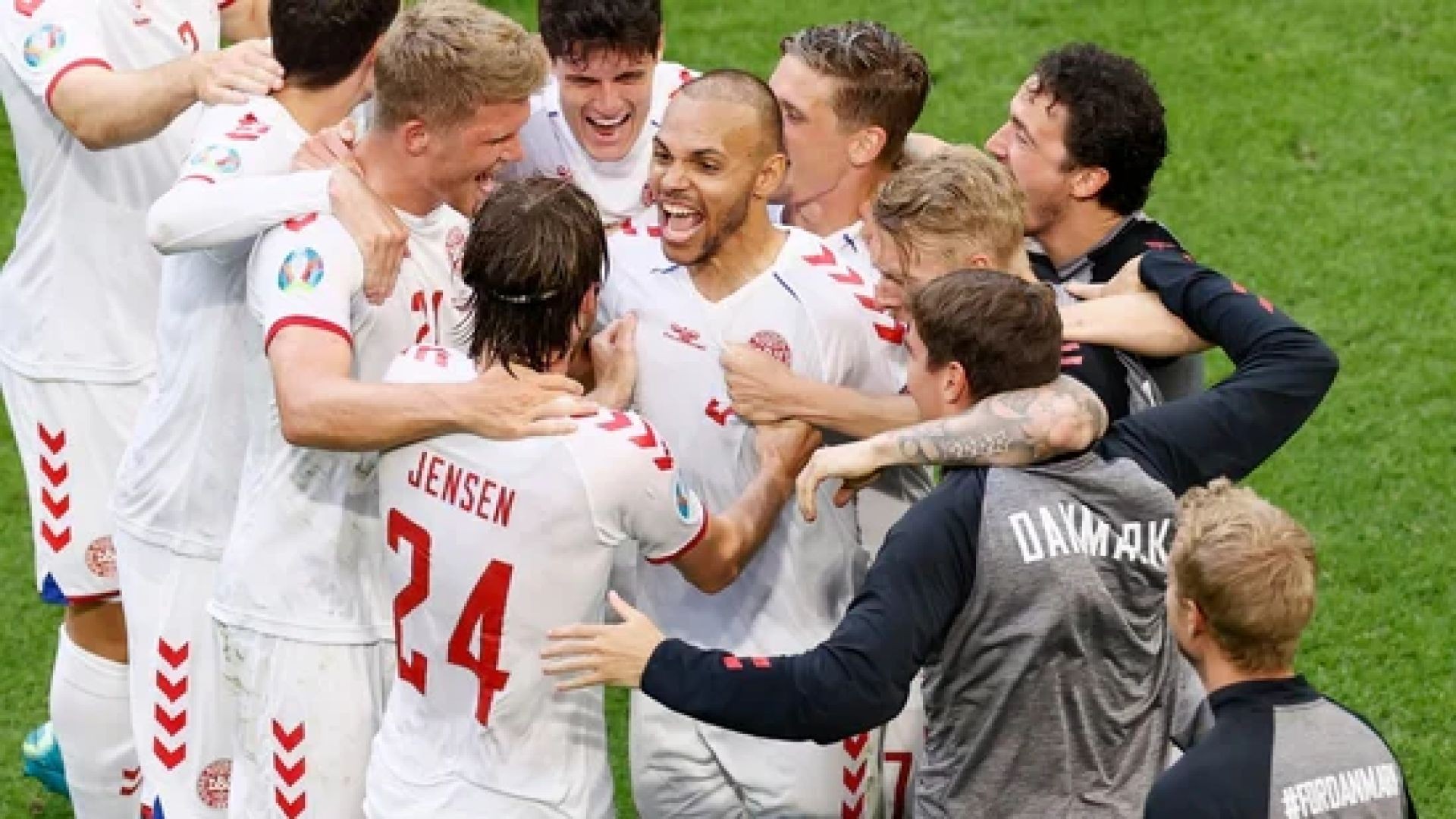 ⁣Braithwaite Scores! Denmark Thrashes Wales at EURO 2020