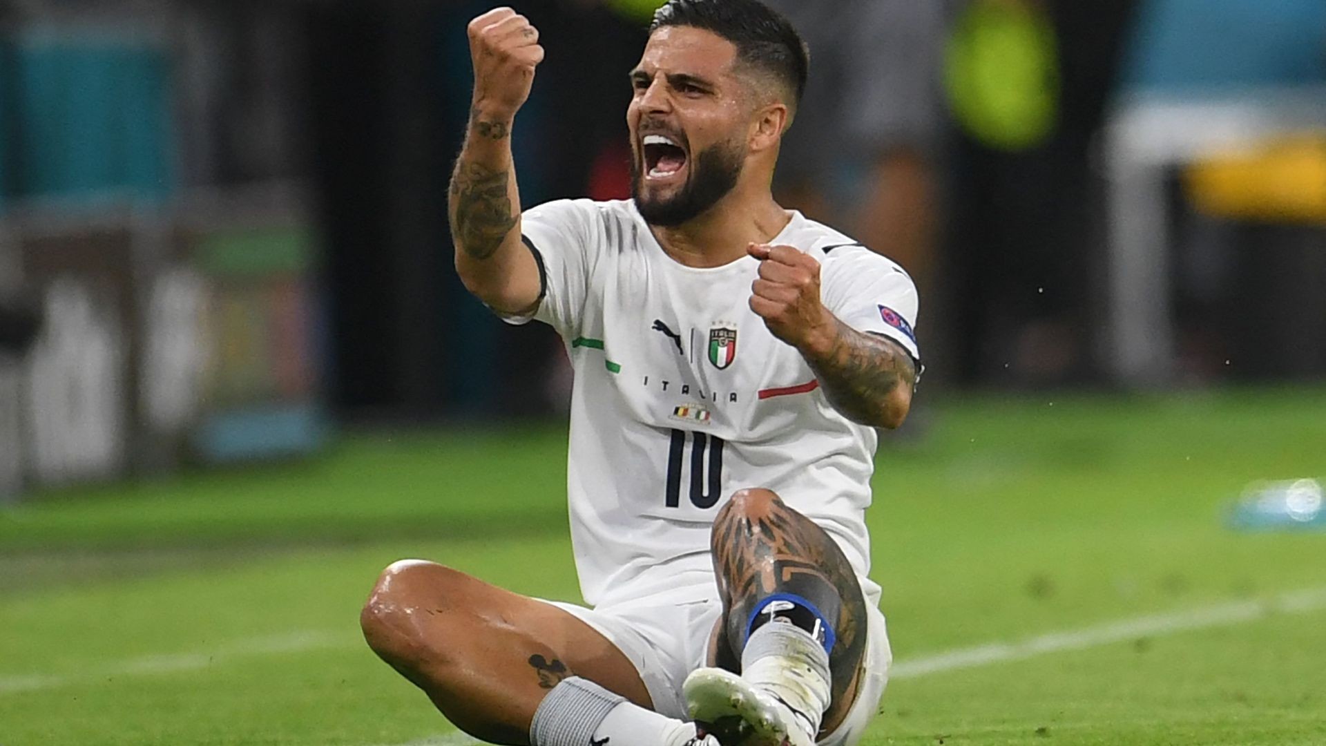 Insigne Heartwarming Celebration After Scoring for Italy